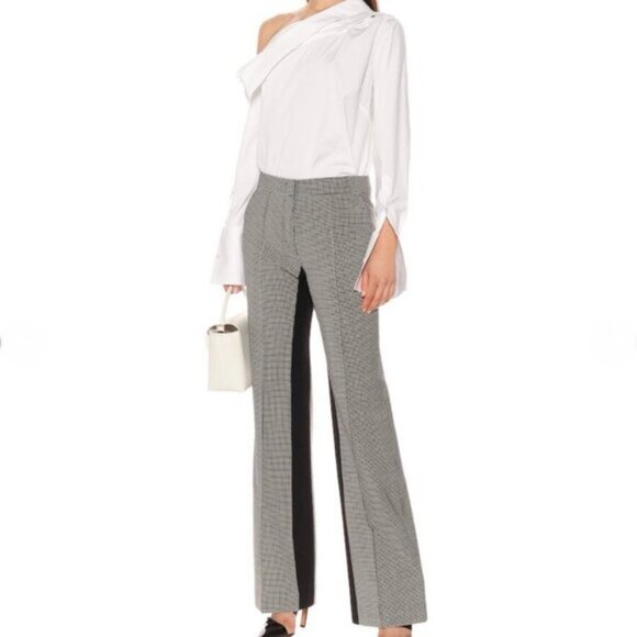 Dorothee Schumacher Minimal Vichy High Rise Pants Size 5 NEW
